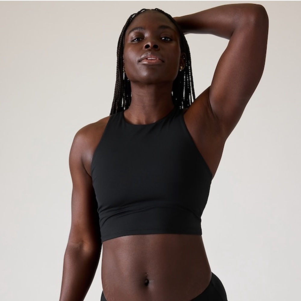 🖤 ATHLETA CONSCIOUS CROP BIKINI TOP A-C // Black
